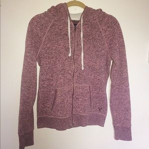 American Eagle Zip up Sweater (Pink)